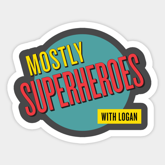 Mostly Superheroes Classic Logo Sticker by Mostly Superheroes